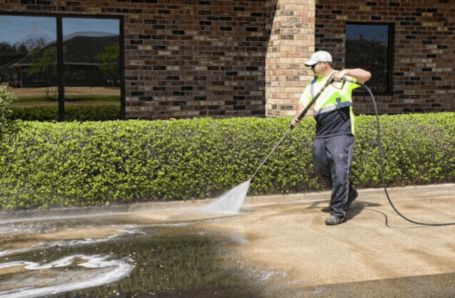 commercial concrete cleaning in fort worth